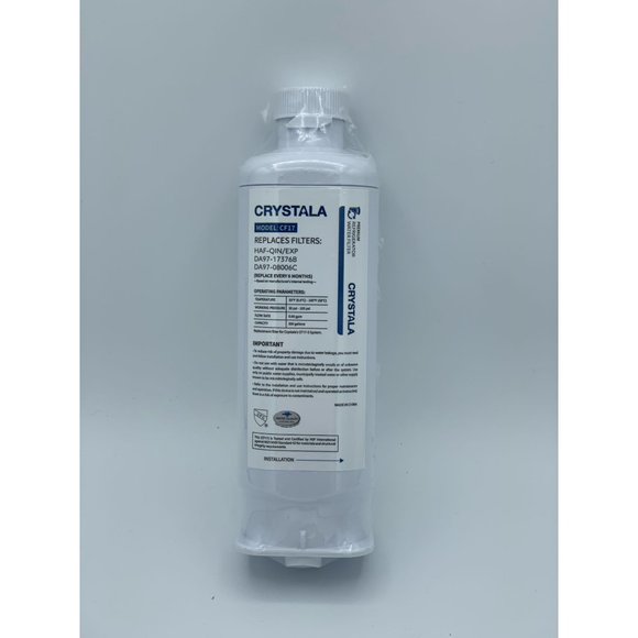 Crystala Model CF17 Water Filter, 1 Pack, Factory Sealed Filter - Picture 1 of 5